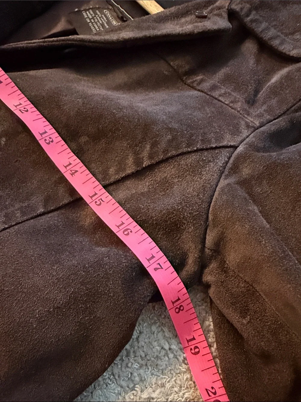 Coach Women's Brown Suede Button-Front Jacket
